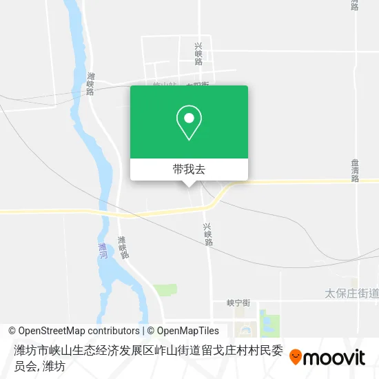 潍坊市峡山生态经济发展区岞山街道留戈庄村村民委员会地图