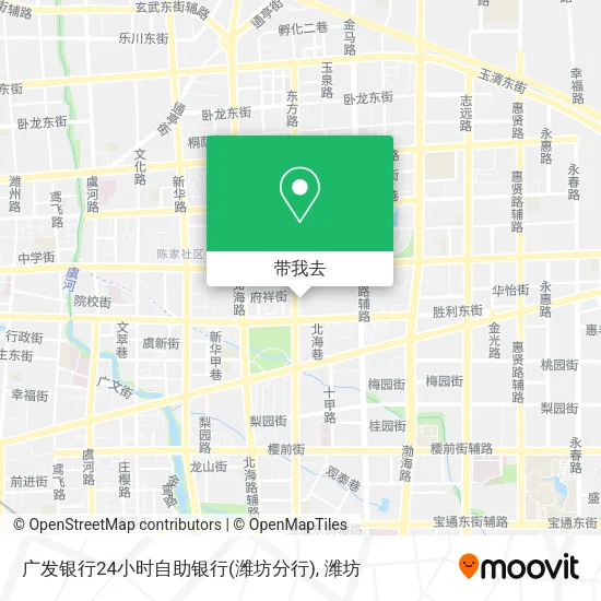 广发银行24小时自助银行(潍坊分行)地图