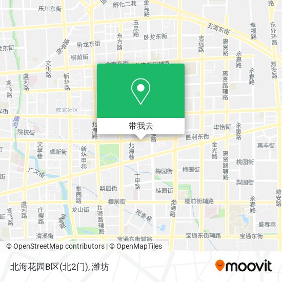 北海花园B区(北2门)地图