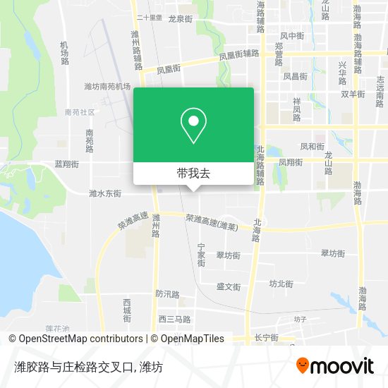 潍胶路与庄检路交叉口地图