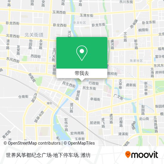 世界风筝都纪念广场-地下停车场地图