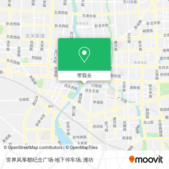 世界风筝都纪念广场-地下停车场地图