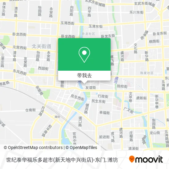 世纪泰华福乐多超市(新天地中兴街店)-东门地图