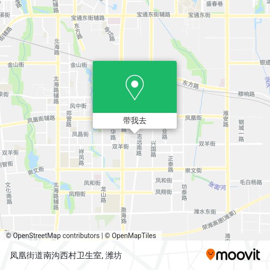 凤凰街道南沟西村卫生室地图