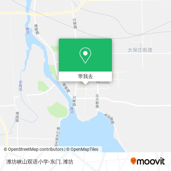 潍坊峡山双语小学-东门地图