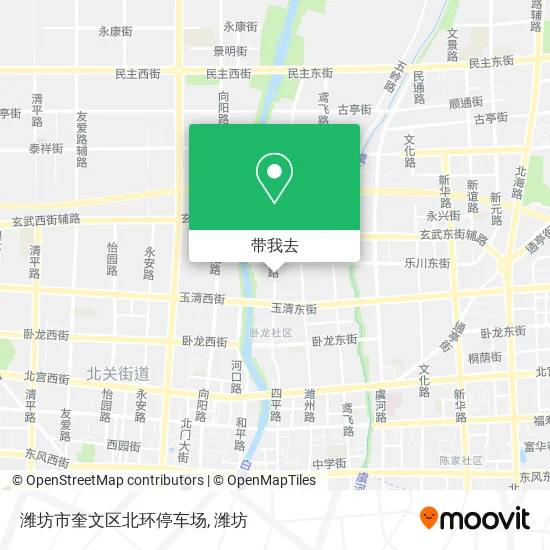 潍坊市奎文区北环停车场地图