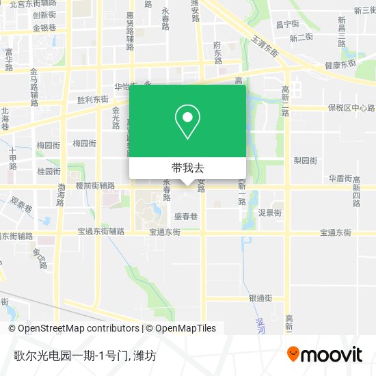 歌尔光电园一期-1号门地图