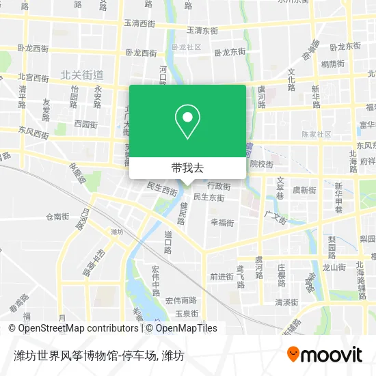 潍坊世界风筝博物馆-停车场地图