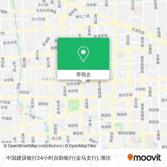中国建设银行24小时自助银行(金马支行)地图