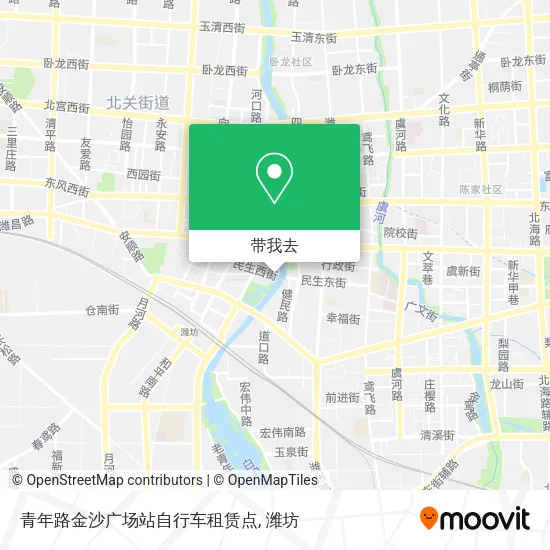 青年路金沙广场站自行车租赁点地图