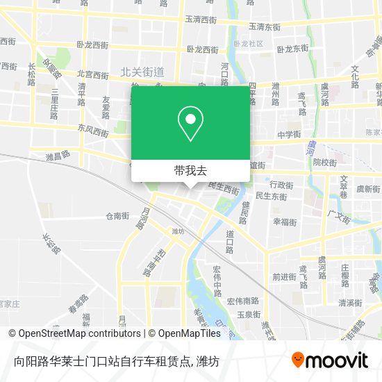 向阳路华莱士门口站自行车租赁点地图