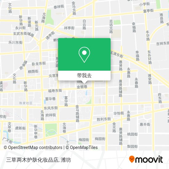 三草两木护肤化妆品店地图