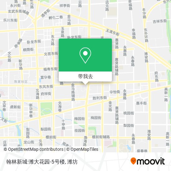 翰林新城·潍大花园-5号楼地图
