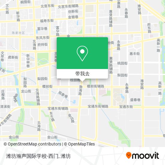 潍坊瀚声国际学校-西门地图