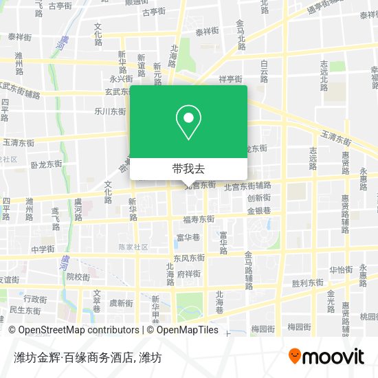 潍坊金辉·百缘商务酒店地图