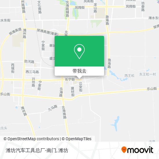 潍坊汽车工具总厂-南门地图