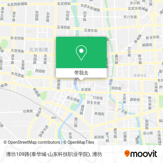 潍坊109路(泰华城-山东科技职业学院)地图