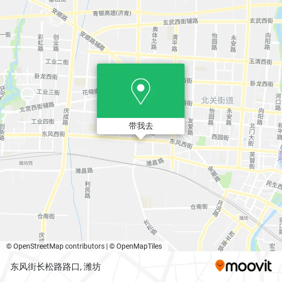 东风街长松路路口地图