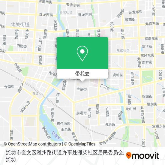 潍坊市奎文区潍州路街道办事处潍柴社区居民委员会地图