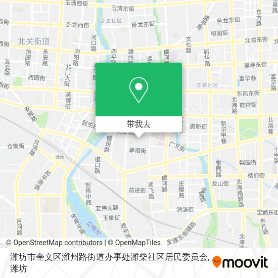 潍坊市奎文区潍州路街道办事处潍柴社区居民委员会地图