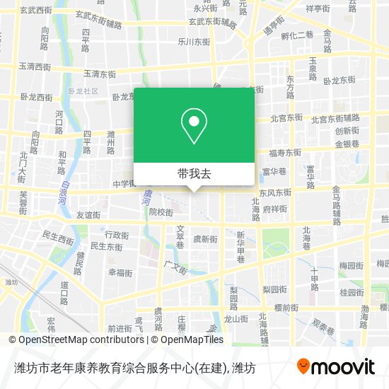 潍坊市老年康养教育综合服务中心(在建)地图