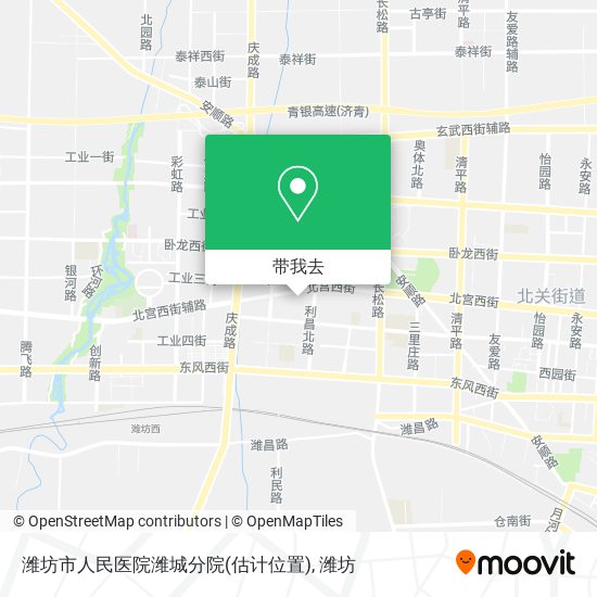 潍坊市人民医院潍城分院(估计位置)地图