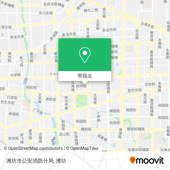 潍坊市公安消防分局地图