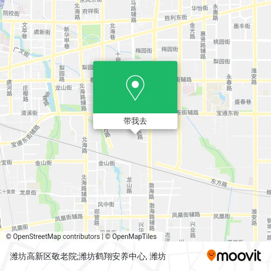 潍坊高新区敬老院;潍坊鹤翔安养中心地图