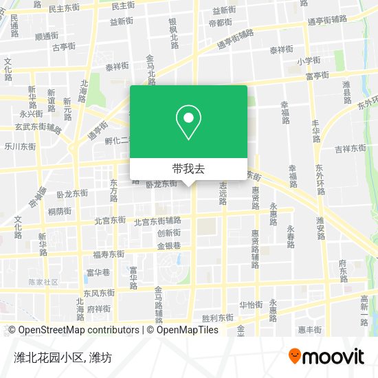 潍北花园小区地图