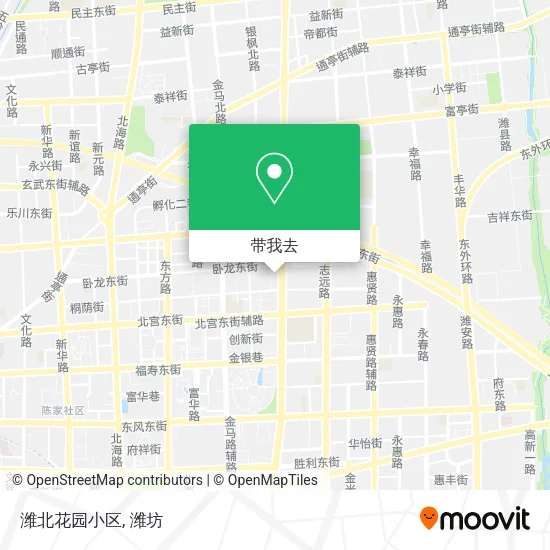 潍北花园小区地图