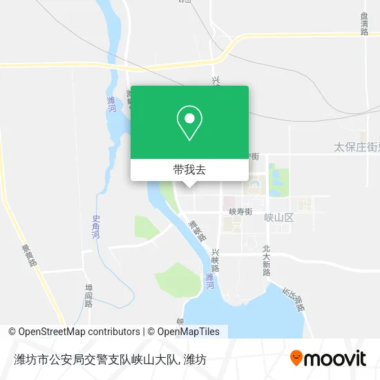 潍坊市公安局交警支队峡山大队地图
