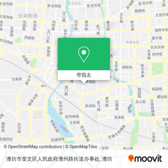 潍坊市奎文区人民政府潍州路街道办事处地图