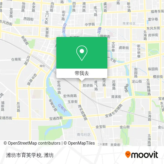 潍坊市育英学校地图