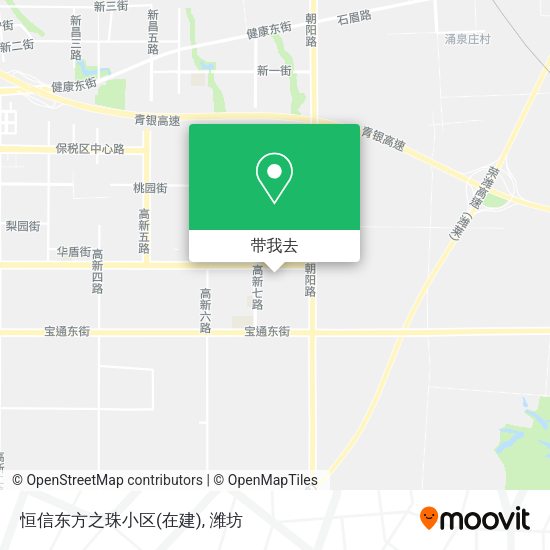恒信东方之珠小区(在建)地图