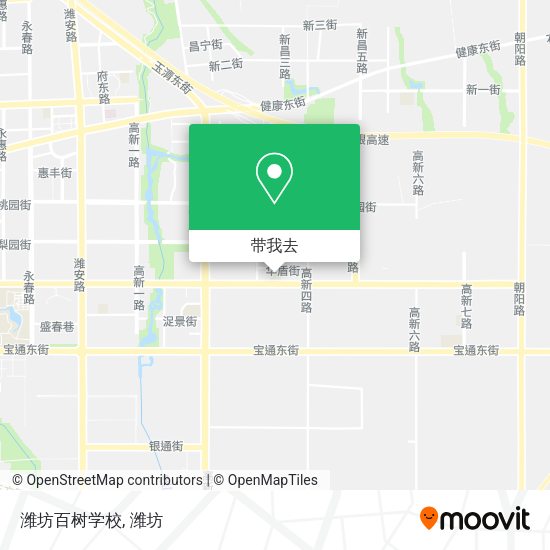 潍坊百树学校地图
