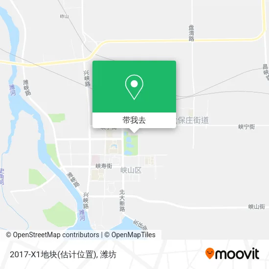2017-X1地块(估计位置)地图