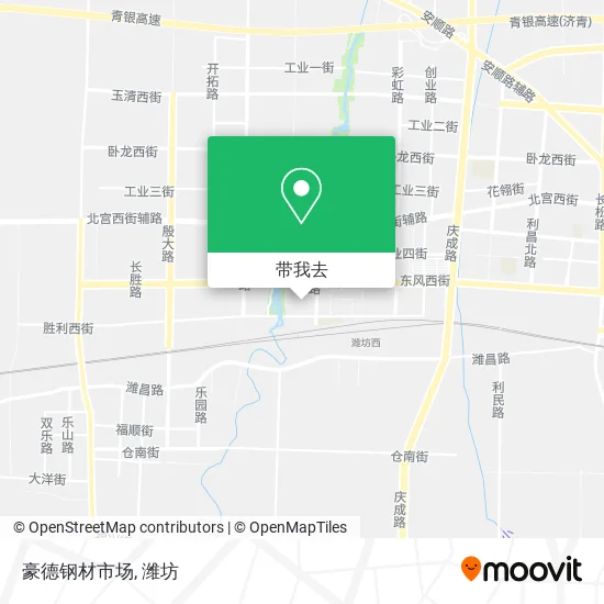 豪德钢材市场地图