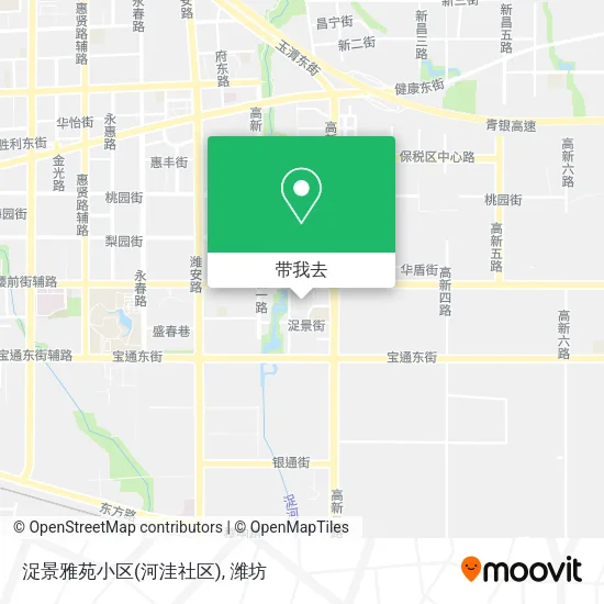 浞景雅苑小区(河洼社区)地图