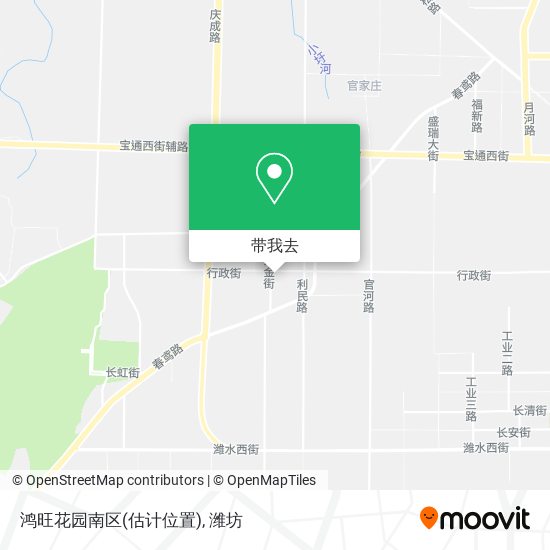 鸿旺花园南区(估计位置)地图