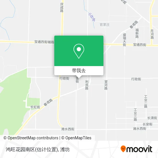 鸿旺花园南区(估计位置)地图