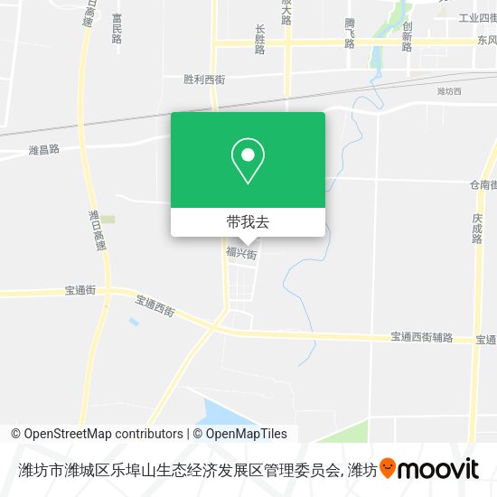 潍坊市潍城区乐埠山生态经济发展区管理委员会地图