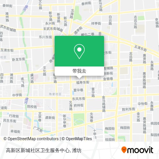 高新区新城社区卫生服务中心地图