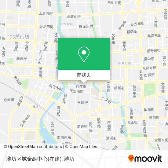潍坊区域金融中心(在建)地图