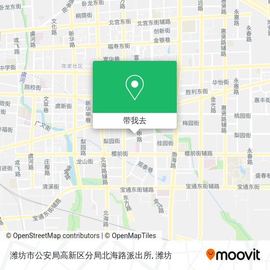潍坊市公安局高新区分局北海路派出所地图