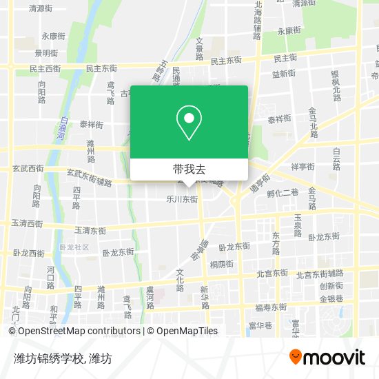 潍坊锦绣学校地图