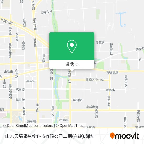 山东贝瑞康生物科技有限公司二期(在建)地图