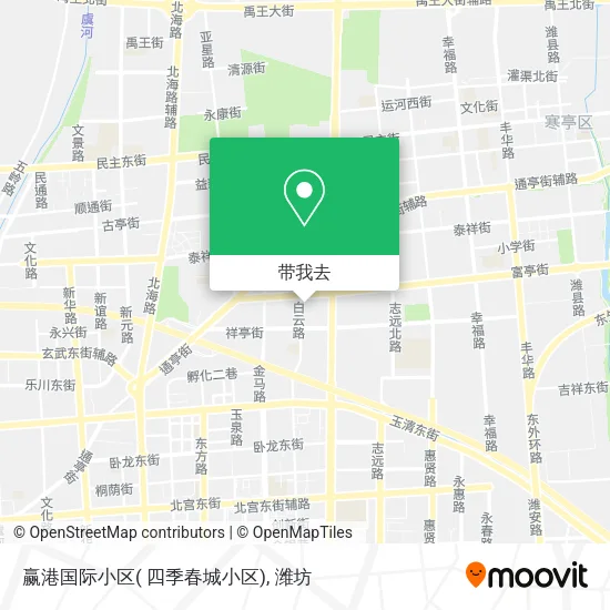 赢港国际小区( 四季春城小区)地图