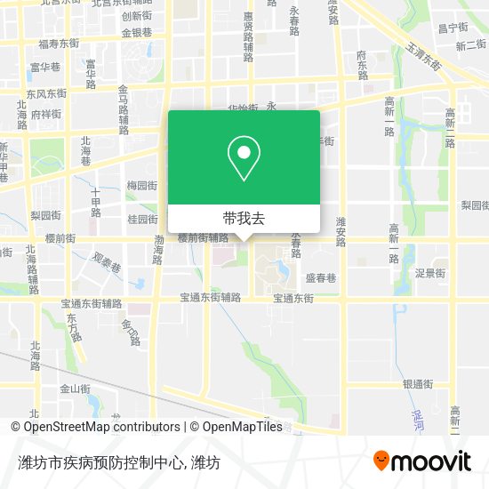 潍坊市疾病预防控制中心地图