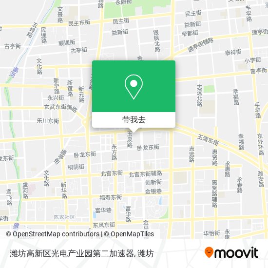 潍坊高新区光电产业园第二加速器地图