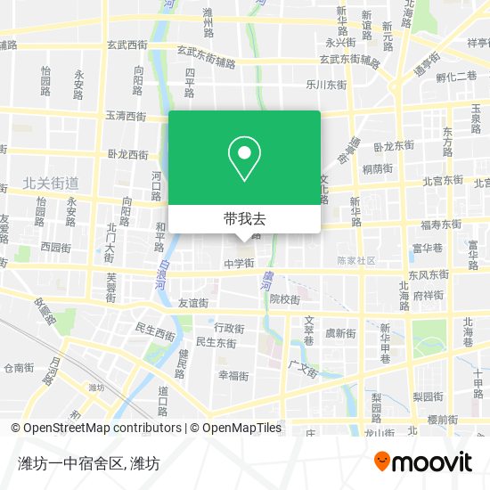 潍坊一中宿舍区地图
